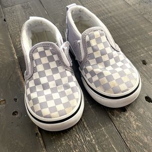 Purple checker vans toddler